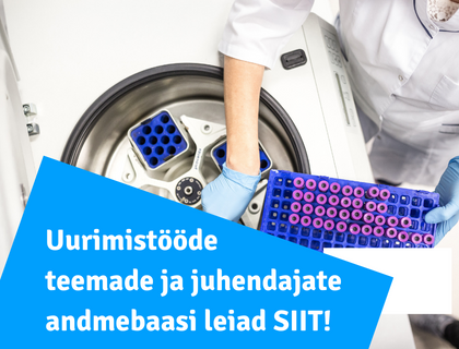 Uurimistööde teemade ja juhendajate andmebaas