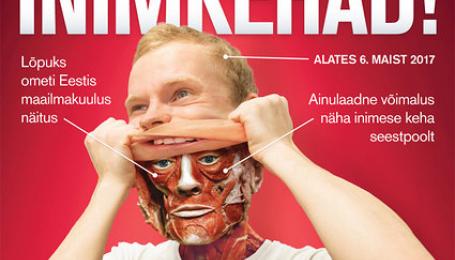 Näituse "AHHAA, inimkehad" plakat