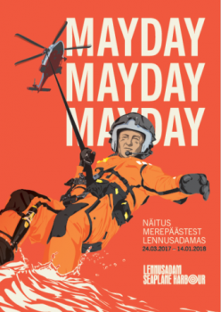 Näituse Mayday.Mayday. plakatil on päästja